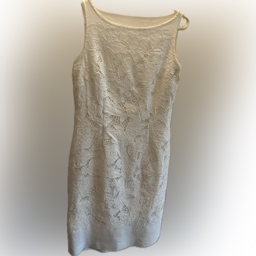Ann Taylor cotton lace lined dress  NWT